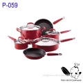 28cm ceramic coating frying pans easy care without oil with glass lid
